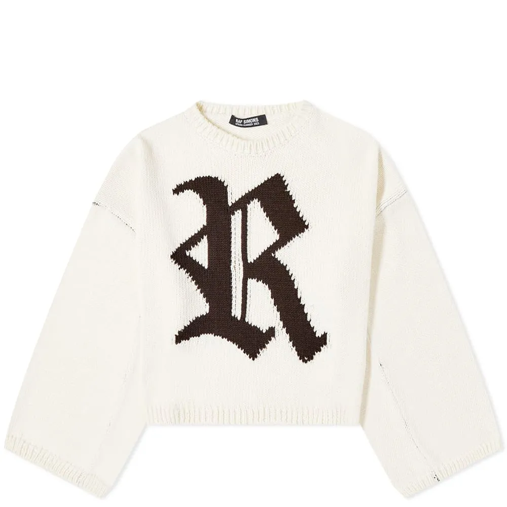 RAF SIMONS Bulky Knit R Logo Jumper